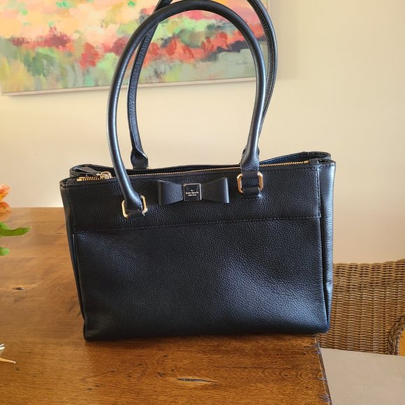 Kate Spade black leather handbag - Picture 2 of 6